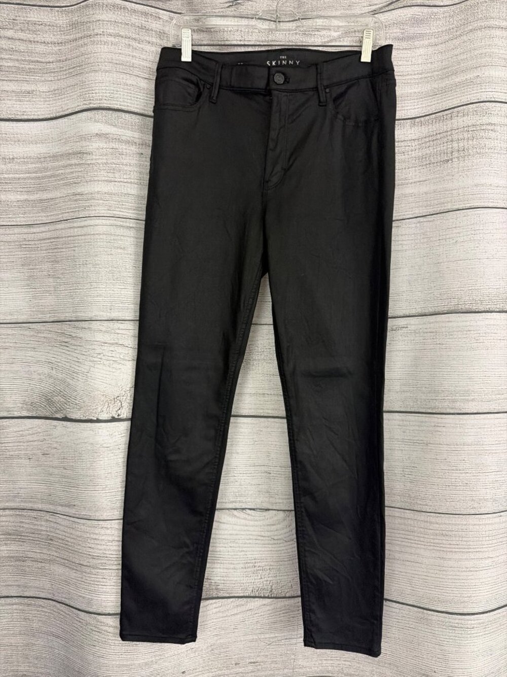 White House Black Market High-Rise Coated Skinny Jeans Size 10